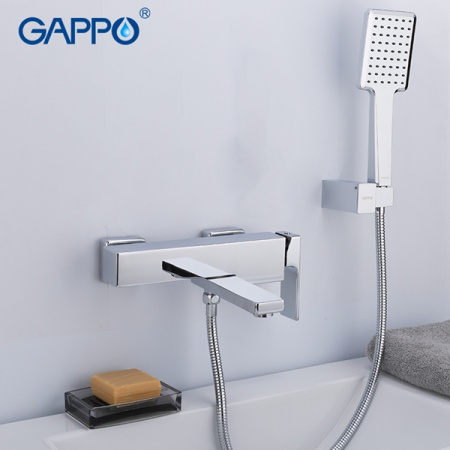 Смеситель GAPPO для ванны короткий излив G3218 Хром